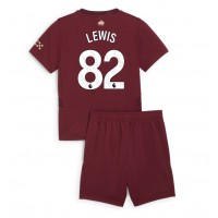 Maglia Calcio Manchester City Rico Lewis #82 Terza Divisa Bambino 2024-25 Manica Corta (+ pantaloncini)